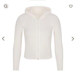 Skims Zip Up Waffle Hoodie